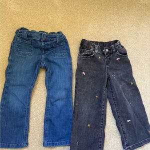 Cat & Jack Kids Jeans - Blue and Black 4T